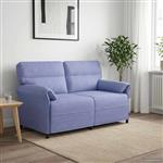 vidaXL Bank 100% polyester metalen frame MDF, Multiplex