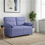 vidaXL Bank 100% polyester metalen frame MDF, Multiplex