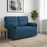 vidaXL Bank 100% polyester metalen frame MDF, Multiplex
