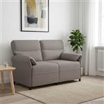 vidaXL Bank 100% polyester metalen frame MDF, Multiplex