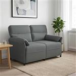 vidaXL Bank 100% polyester metalen frame MDF, Multiplex
