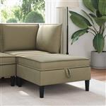 vidaXL Sofa Kruk met Opslag Kaki Fluweel