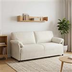 vidaXL 3-Zits Bank Crèmekleurig 198 x 83 x 95 cm Fluweel