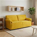 vidaXL 3-Zits Bank Geel 198 x 83 x 95 cm Fluweel
