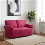 vidaXL 2-Zits Sofa Wijnrood 158 x 83 x 95 cm Fluweel