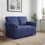 vidaXL 2-Zits Sofa Politieblauw 138 x 83 x 95 cm Fluweel