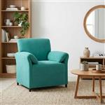 vidaXL 1-Zits Bank Turquoise 88 x 83 x 95 cm Fluweel