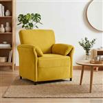 vidaXL 1-Zits Bank Geel 88 x 83 x 95 cm Fluweel
