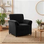 vidaXL 1-Zits Bank Zwart 88 x 83 x 95 cm Fluweel