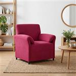 vidaXL 1-Zits Bank Wijnrood 88 x 83 x 95 cm Fluweel