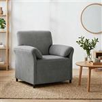vidaXL 1-Zits Bank Donkergrijs 88 x 83 x 95 cm Fluweel