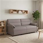 vidaXL Bank 100% polyester metalen frame MDF, Multiplex
