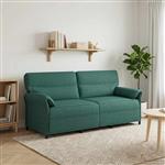 vidaXL Bank 100% polyester metalen frame MDF, Multiplex