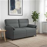 vidaXL Bank 100% polyester metalen frame MDF, Multiplex