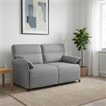 vidaXL Bank 100% polyester metalen frame MDF, Multiplex