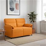 vidaXL Bank 100% polyester metalen frame MDF, Multiplex