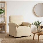 vidaXL Bank 100% polyester metalen frame MDF, Multiplex