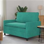 vidaXL Bank Turquoise 126 x 81 x 87,5 cm Fluweel