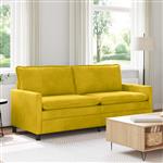 vidaXL Bank Geel 196 x 81 x 87,5 cm Fluweel