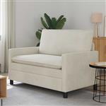 vidaXL Bank Crèmekleurig 126 x 81 x 87,5 cm Fluweel