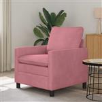 vidaXL Bank Roze 76 x 81 x 87,5 cm Fluweel