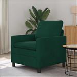 vidaXL Bank Donkergroen 76 x 81 x 87,5 cm Fluweel