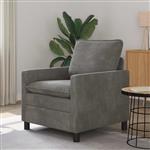 vidaXL Bank Donkergrijs 76 x 81 x 87,5 cm Fluweel