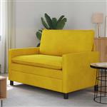 vidaXL Bank Geel 126 x 81 x 87,5 cm Fluweel