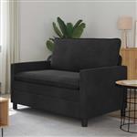 vidaXL Bank Zwart 126 x 81 x 87,5 cm Fluweel