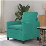 vidaXL Bank Turquoise 76 x 81 x 87,5 cm Fluweel