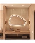 Badkamerspiegel Ghost 140 cm Organisch Invisible Led BWS Met Verwarming