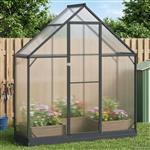 vidaXL Tuin Serre met de deur Antracietkleurig 183,5 x 63,5 x 207 cm