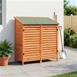 vidaXL Tuinschuur Bruin 106 x 56 x 113,5 cm Massief Vurenhout