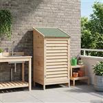 vidaXL Tuinschuur Naturel 59 x 56 x 113,5 cm Massief Vurenhout