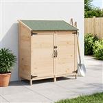 vidaXL Tuinschuur Naturel 106,5 x 56 x 113,5 cm Bewerkt hout