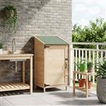vidaXL Tuinschuur Naturel 59 x 56 x 113,5 cm Bewerkt hout
