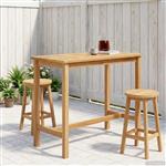 vidaXL Bartafel Naturel 110 x 60 x 105 cm Massief Teakhout