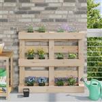vidaXL Bloembakken voor Euro-pallets 24 pcs Zwart 13,5 x 9 x 9,5 cm
