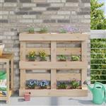 vidaXL Bloembakken voor Euro-pallets 24 pcs Bruin 13,5 x 9 x 9,5 cm