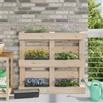 vidaXL Bloembakken voor Euro-pallets 24 pcs Grijs 36 x 13,5 x 9,5 cm