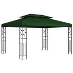 vidaXL Prieel 3,97 x 2,96 x 2,68 m Groen Polyester en staal
