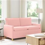 vidaXL Bank Roze 156 x 81 x 87,5 cm Stof