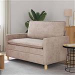 vidaXL Bank Beige 126 x 81 x 87,5 cm Polyester