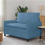 vidaXL Bank Blauw 126 x 81 x 87,5 cm Stof