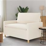 vidaXL Bank Crèmekleurig 126 x 81 x 87,5 cm Stof