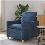 vidaXL Bank Blauw 76 x 81 x 87,5 cm Polyester