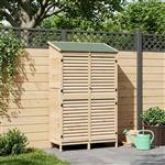 vidaXL Tuinschuur Naturel 106 x 56 x 176,5 cm Massief Vurenhout