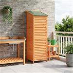 vidaXL Tuinschuur Bruin 59 x 56 x 176 cm Massief Vurenhout