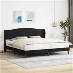 vidaXL Bedframe met hoofdeinde Zwart 180 x 200 cm Fluweel