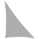vidaXL Zonneschaduwzeil Lichtgrijs en wit. 4 x 5 x 6,8 m HDPE